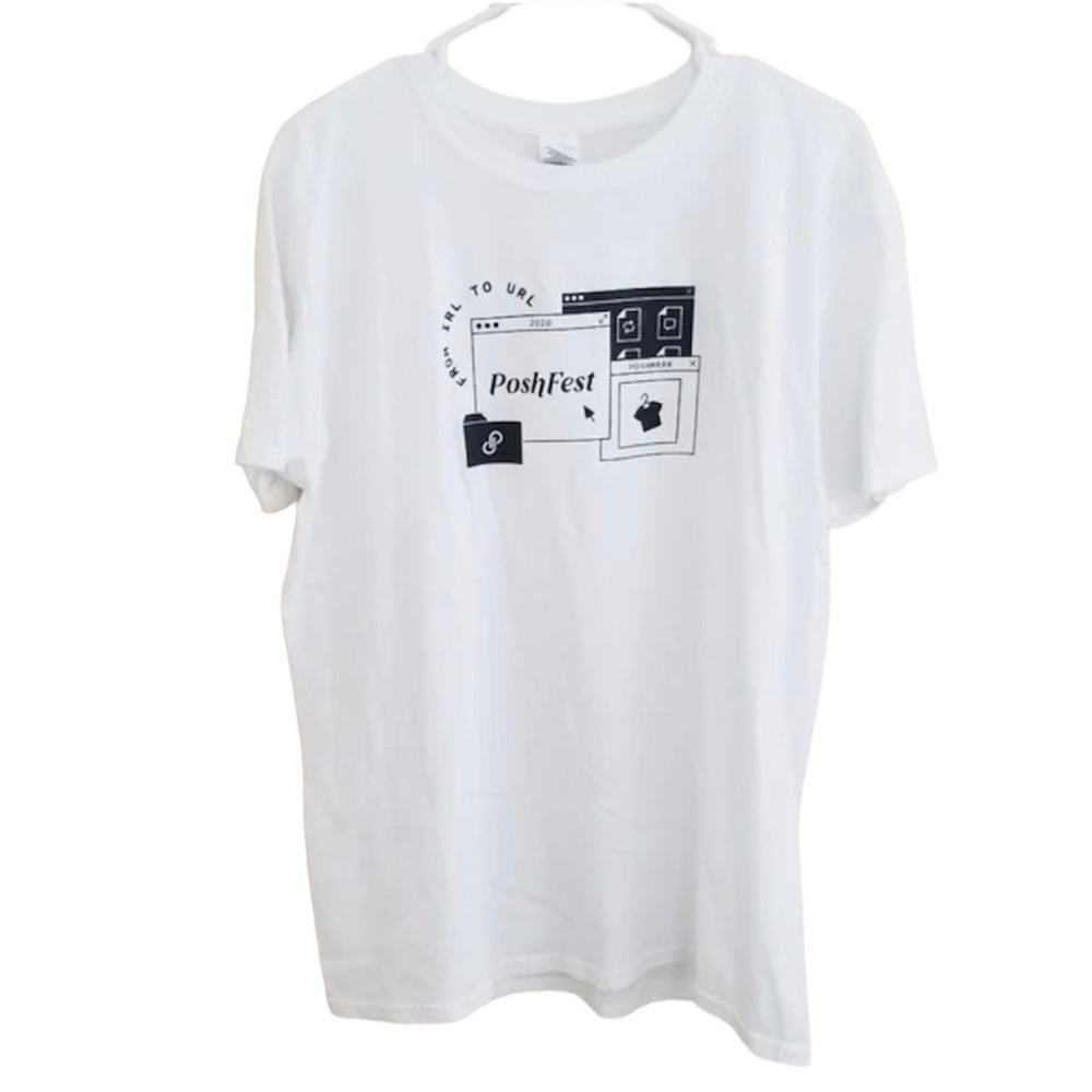 Poshmark POSHFEST 2020 White Tshirt Size Large